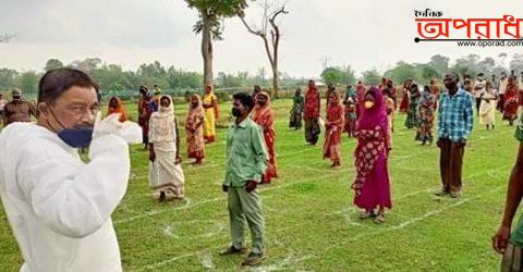 চুনারুঘাটে চা বাগানে ১১শ চা শ্রমিকের মাঝে ত্রান বিতরণ করেন উপজেলা চেয়ারম্যান