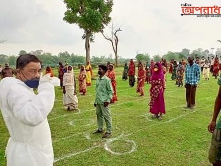 চুনারুঘাটে চা বাগানে ১১শ চা শ্রমিকের মাঝে ত্রান বিতরণ করেন উপজেলা চেয়ারম্যান