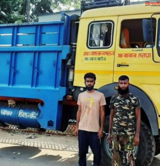 ট্রাক চালক ও হেলপার আটক, ১০ হাজার ইয়াবাসহ জব্দ ট্রাক