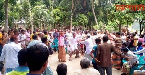 তাড়াইলে গাছ কাটাকে কেন্দ্র করে শালিশে সংঘর্ষ