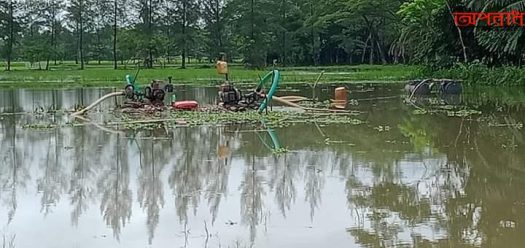 নোয়াখালীতে সাংসদের ভাইয়ের অবৈধ বালু উত্তোলন বন্ধ করলো প্রশাসন