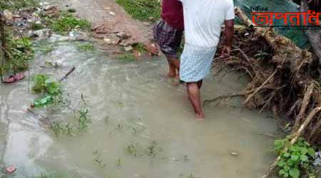 কাউখালীর কালীগঙ্গা নদীর খেয়াঘাট হইতে পুলেরহাট পর্যন্ত রাস্তার চরম বেহাল দশা