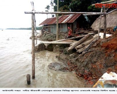 কাউখালীতে সন্ধ্যার ভাঙ্গনে মানচিত্র থেকে হারিয়ে যাচ্ছে কয়েক গ্রাম