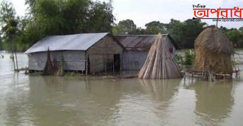 শেরপুরে বন্যায় শতাধিক গ্রাম প্লাবিত।