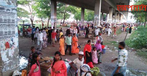 ভৈরবে নেই আর করোনা ভাইরাসের প্রতিক্রিয়া।