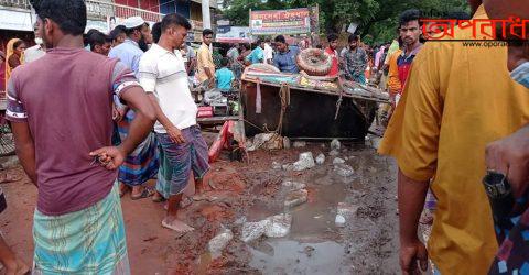 চুয়াডাঙ্গার সরোজগঞ্জে বাস,আলমসাধু ও পাখিভ্যান সংঘর্ষে ৯ জন নিহত।