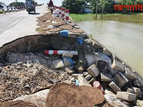 আজমিরীগঞ্জের বেহাল রাস্তা ইউএনওর পরিদর্শন