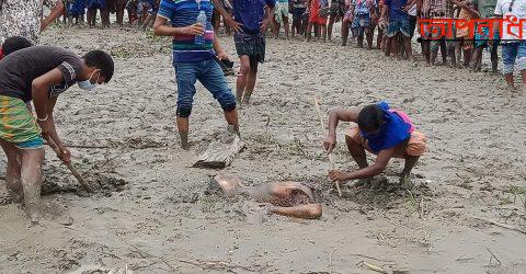 অবশেষে একদিন পর শনাক্ত হলো দুই হাত বিচ্ছিন্ন পুতে রাখা লাশ মিরাজ খানের