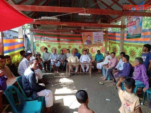 জামালগঞ্জের বেহেলী ইউনিয়নের দূর্গাপূজার মণ্ডপ পরিদর্শন করেন আমিনুল হক তালুকদার মনি