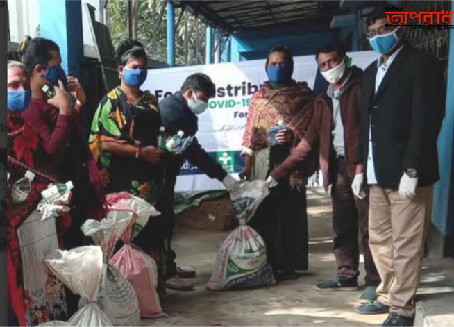 মৌলভীবাজারে হিজরা জনগোষ্ঠীর মাঝে স্বাস্থ্য সুরক্ষাও ত্রাণ বিতরন।