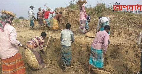 প্রশাসনের চোখ ফাঁকি দিয়ে কুষ্টিয়ায় জিকে খালের মাটি কেটে নিয়ে যাচ্ছে ইটভাটায়