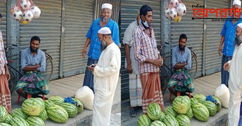 কলাপাড়ায় তরমুজ বিক্রি হচ্ছে ওজনে, লাভবান ব্যবসায়ীরা-ঠকছে সাধারন ক্রেতা ॥