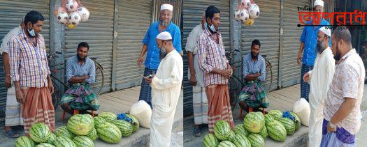 কলাপাড়ায় তরমুজ বিক্রি হচ্ছে ওজনে, লাভবান ব্যবসায়ীরা-ঠকছে সাধারন ক্রেতা ॥