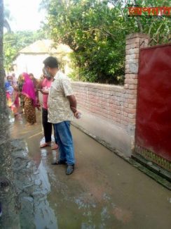 কুষ্টিয়ার ভেড়ামারা উপজেলার সাতবাড়িয়ায় পয়ঃনিষ্কাশনের ব্যাবস্হা করলেন চেয়ারম্যান।