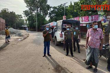 কুষ্টিয়ার ভেড়ামারায় কঠোর লকডাউনের পঞ্চম দিন।