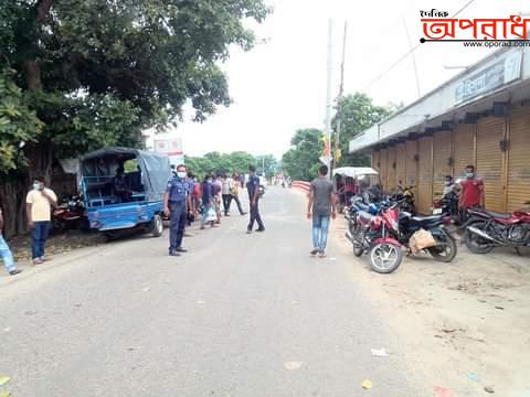 কুষ্টিয়ার ভেড়ামারায় লকডাউনের তৃতীয় দিন।