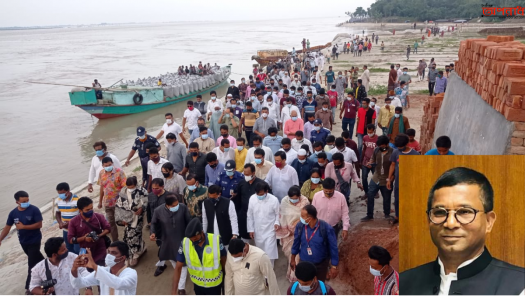 রাজবাড়ীকে রক্ষায় দ্রুত টেকসই বাঁধ নির্মাণ করা হবেঃ উপমন্ত্রী এনামুল হক শামিম