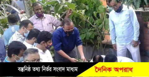 মৌলভীবাজার পৌরসভাকে ফুলের শহরে রূপান্তরিত করার লক্ষে ফুলগাছ রোপন এর মাস ব্যাপি কর্মসূচির উদ্ভোধন