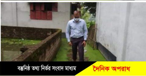 কুষ্টিয়ার ভেড়ামারায় পানিবন্দী মানুষের পাশে দাড়ালেন ইউএনও ।দিলেন পয়:নিষ্কাশনের আশ্বাস।