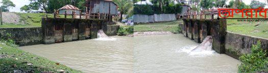 পটুয়াথালীর কলাপাড়ায় স্লুইজগুলো এলাকার কৃষকদের কোনই কাজে লাগছেনা ॥