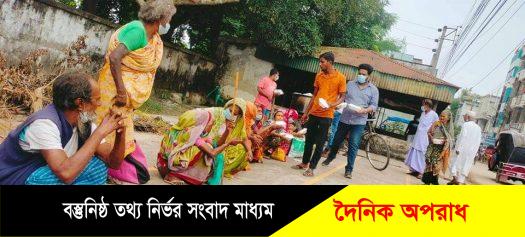 প্রবাসী জয় নেহালের উদ্যোগে গরিব ও অসহায়দের মাঝে খাবার বিতরণ