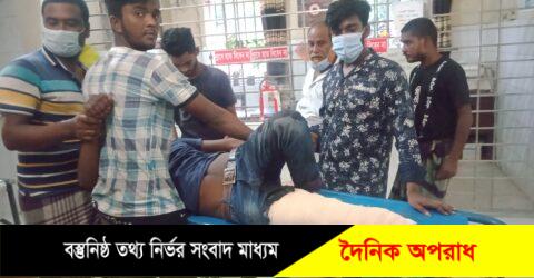 রাজবাড়ীতে মোটরসাইকেল ও মাহেন্দ্রের মুখোমুখি সংঘর্ষঃআহত ৩