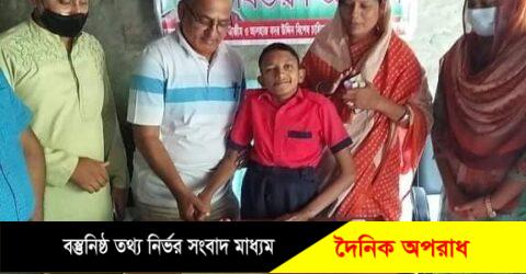 কালীগঞ্জে এ,বি প্রতিবন্ধি বিদ্যালয়ে শেখ রাসেলের ৫৮ তম জন্মদিন পালন।