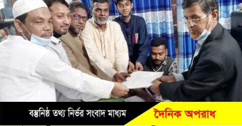 নন্দীগ্রামে চেয়ারম্যান প্রার্থী  কামালের মনোনয়নপত্র দাখিল