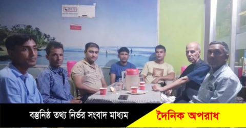 নবীগঞ্জ প্রেসক্লাবের সভাপতির সাথে অনলাইন প্রেসক্লাবের ঈদ আনন্দ ভাগাভাগি