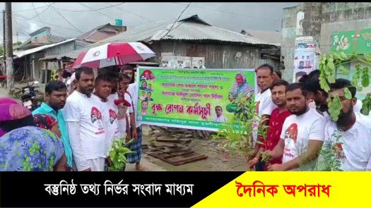 মহিপুর থানা যুবলীগের উদ্যোগে বৃক্ষরোপন কর্মসূচি পালিত ॥