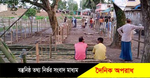 সুতাং বাজারের বাঁশের হাটে গরুর হাট  বিড়ম্বনা চরমে