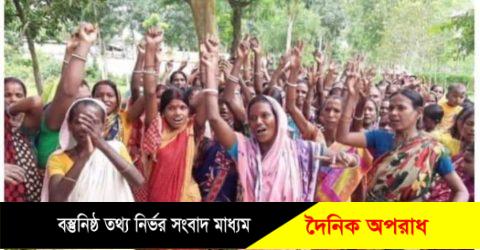 শত কল্পনা জল্পনা অবসান ঘটিয়ে, মাধবপুরে চা শ্রমিকের আনন্দ মিছিল।