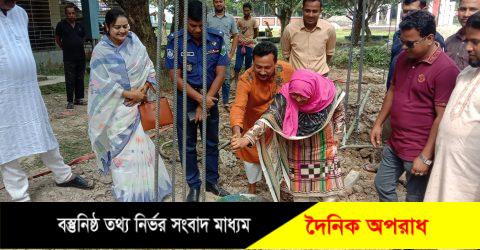 নন্দীগ্রামে সহকারী প্রকৌশলীর কার্যালয় নির্মাণ কাজ উদ্বোধন