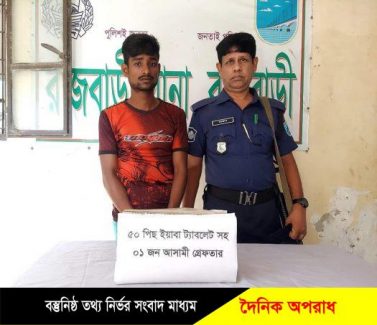 রাজবাড়ীতে ইয়াবা সহ যুবক আটক 