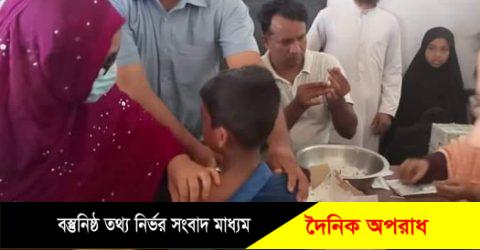 রূপগঞ্জে কায়েত পাড়া বড়ালু পাড়াগাঁও ৫-১১ বছরের শিক্ষার্থীদের করোনার টিকা প্রদান কর্মসূচির উদ্বোধন