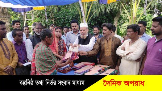 নবীগঞ্জে আগুনে ক্ষতিগ্রস্তদের মাঝে টিন নগদ অর্থ ও কাপড় বিতরণ করলেন এমপি মিলাদ গাজী 