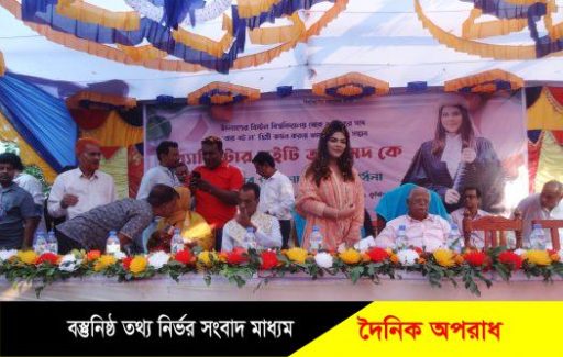 কুষ্টিয়ায় ব্যারিস্টার সুইটি আহমেদকে এলাকাবাসীর গণসংবর্ধনা