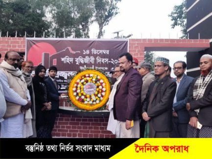 নন্দীগ্রামে নানা আয়োজনে শহীদ বুদ্ধিজীবী দিবস পালিত 