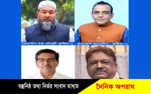 কুষ্টিয়া চারটি আসনের মধ্যে ১টি নৌকা ও ৩টি স্বতন্ত্র প্রার্থীর বিজয়