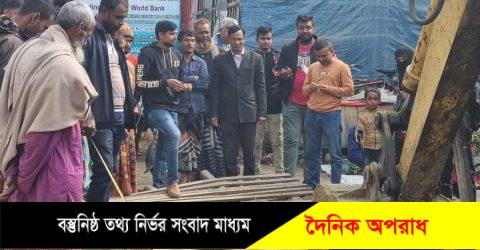 নন্দীগ্রামে জনগুরুত্বপূর্ণ ড্রেন নির্মাণ কাজ উদ্বোধন