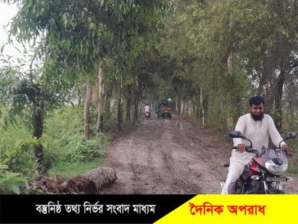 নন্দীগ্রামে আধা কিলোমিটার কাঁচা রাস্তার জন্য দুই উপজেলাবাসীর চরম দুর্ভোগ